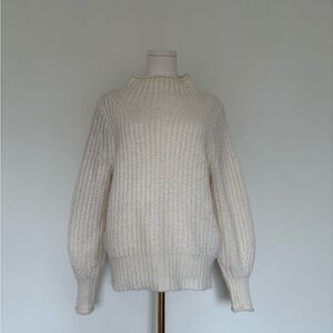 Madewell Off-White Cowl Neck Sweater